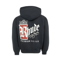 RHUDE FUMAR 91 HOODIE VINTAGE BLACK