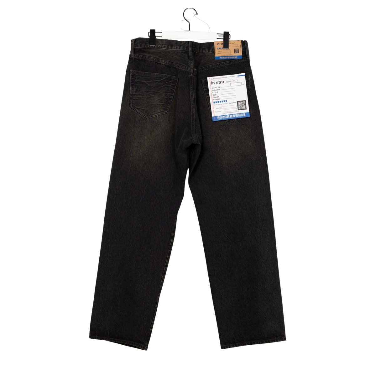 HARD WASHED SELVAGE DENIM STRAIGHT PANT
