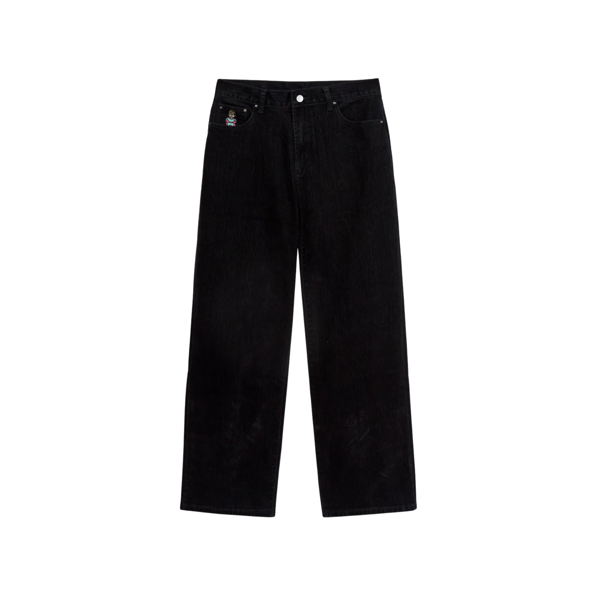 Washed Doves Sueded Denim Black