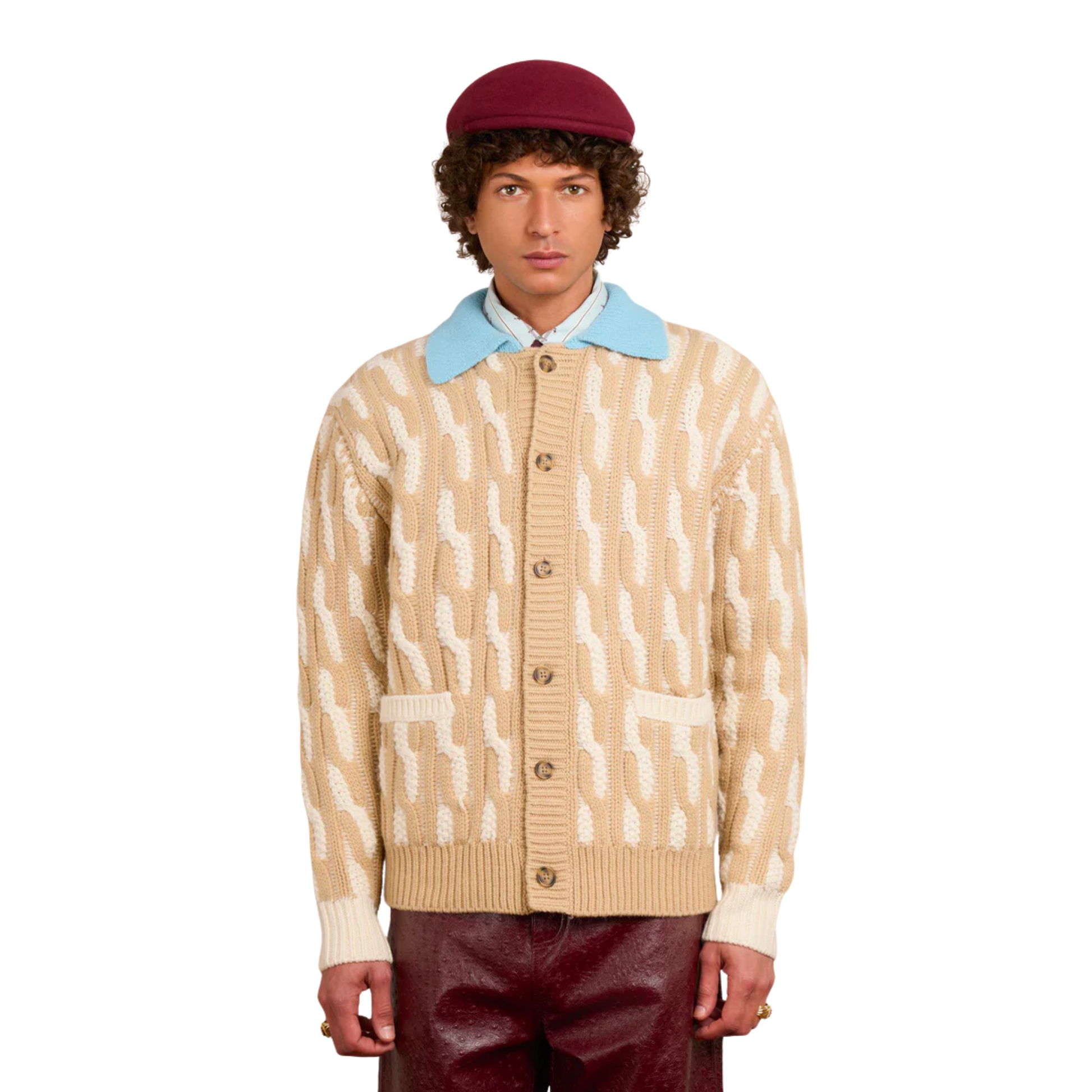Le Cardigan Torsades Bicolore