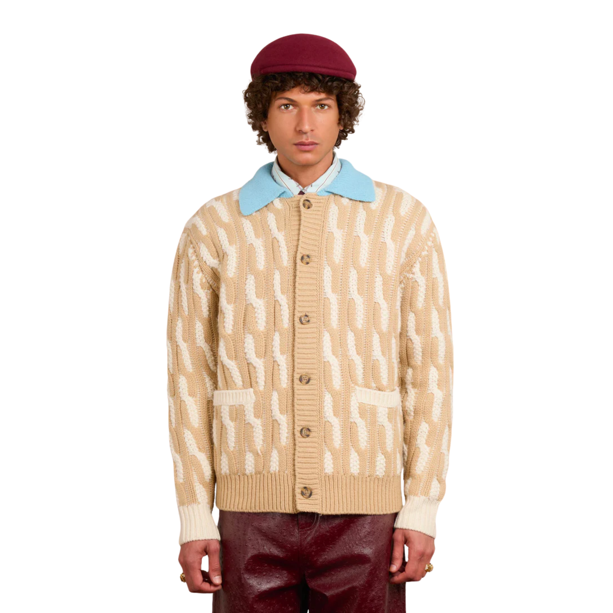 Le Cardigan Torsades Bicolore