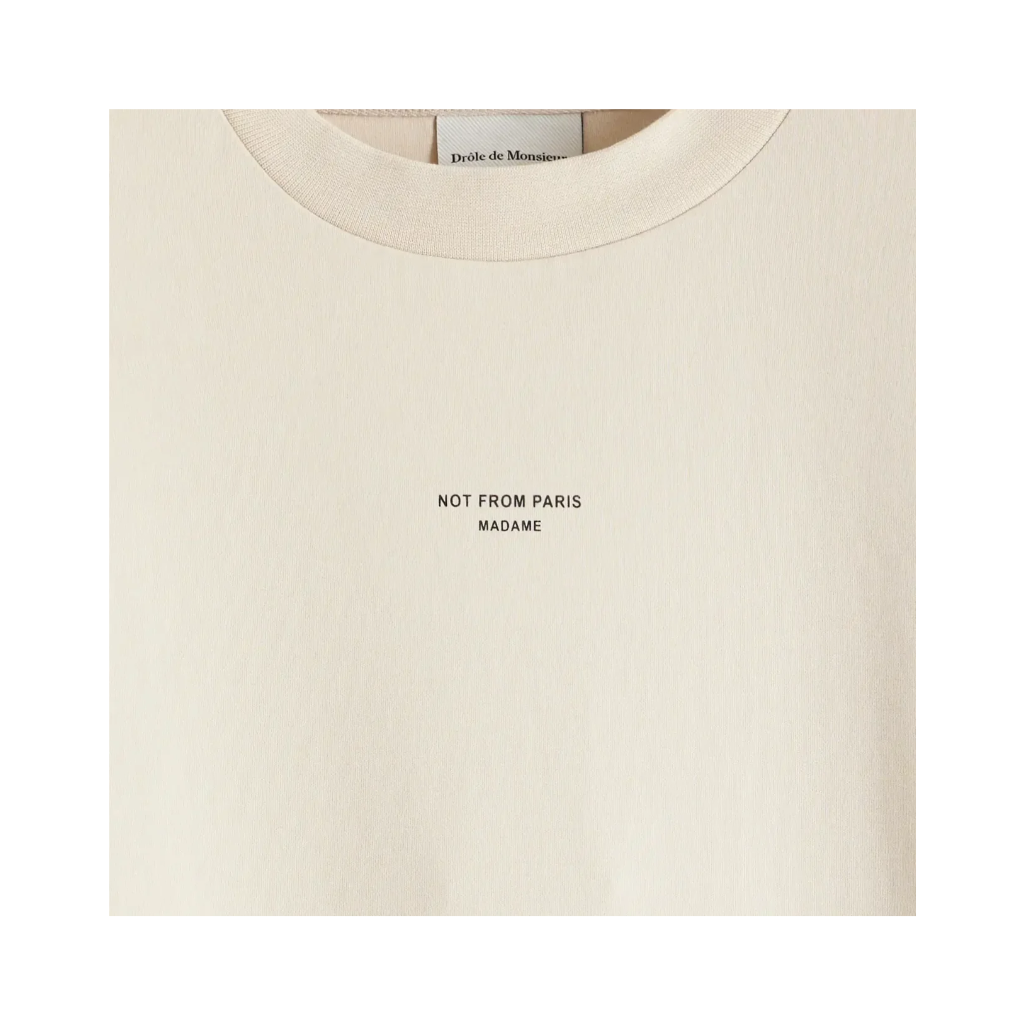 Le T-Shirt Slogan Classique Beige