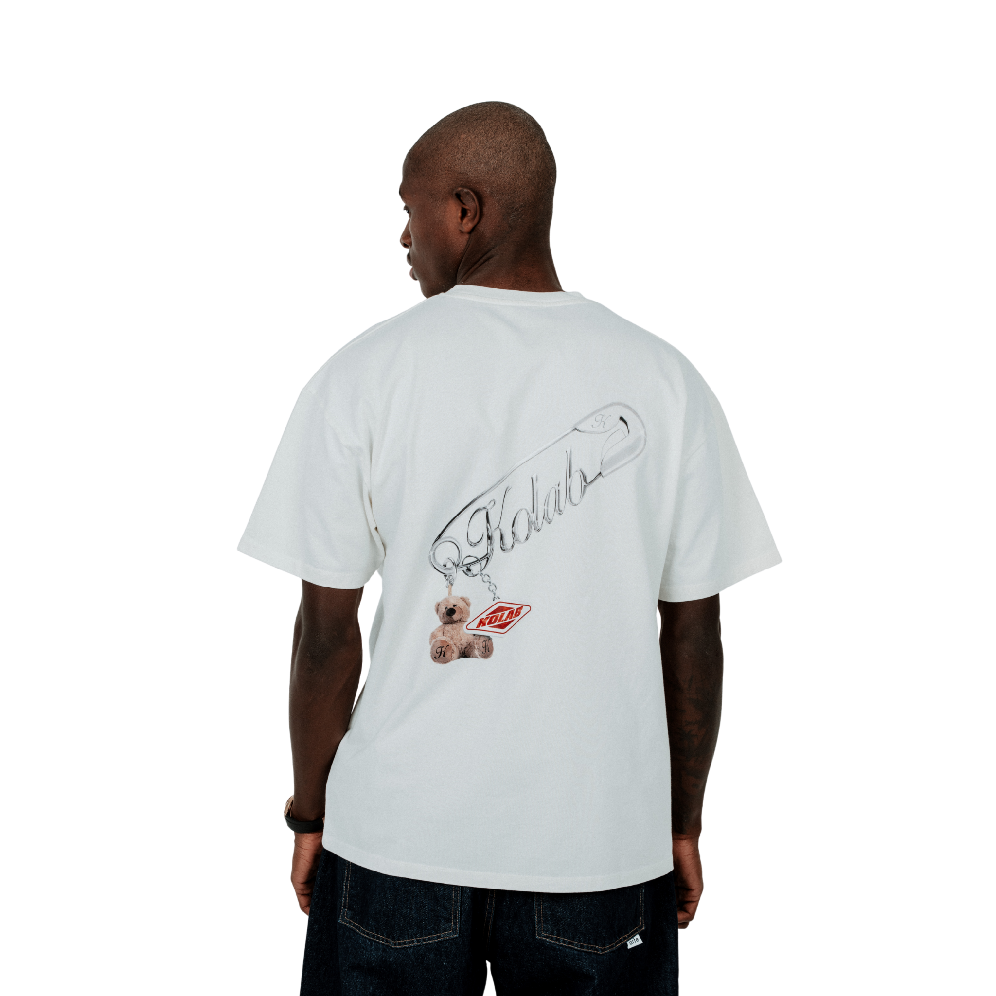 Kolab Safety Pin Tee White
