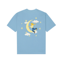 The Boy who Jumped the Moon Tee Light Blue