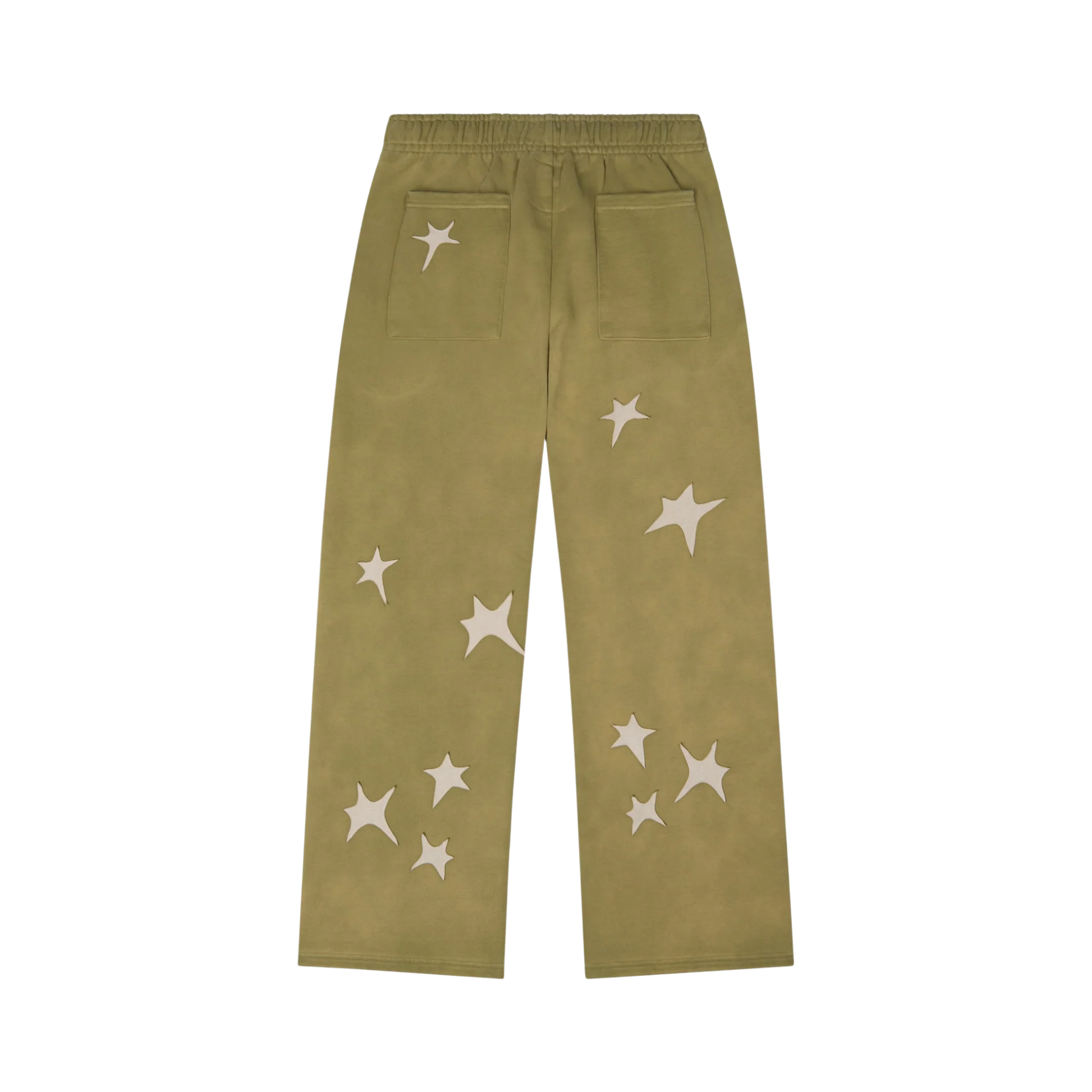 Stars Patchwork Sweatpants Green
