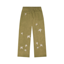 Stars Patchwork Sweatpants Green