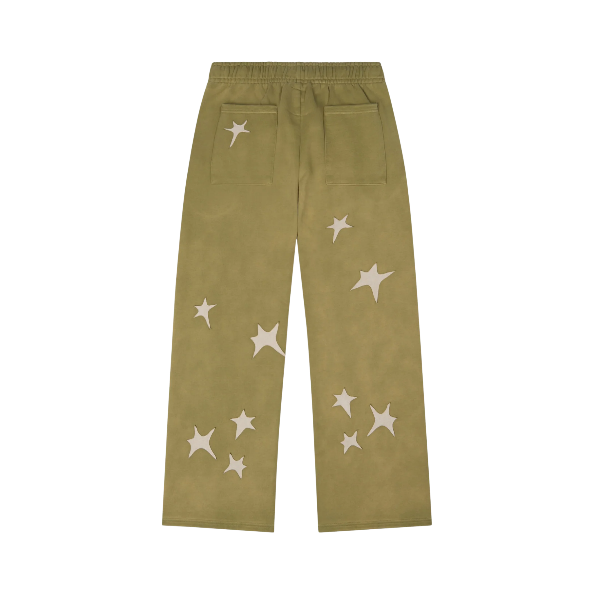 Stars Patchwork Sweatpants Green