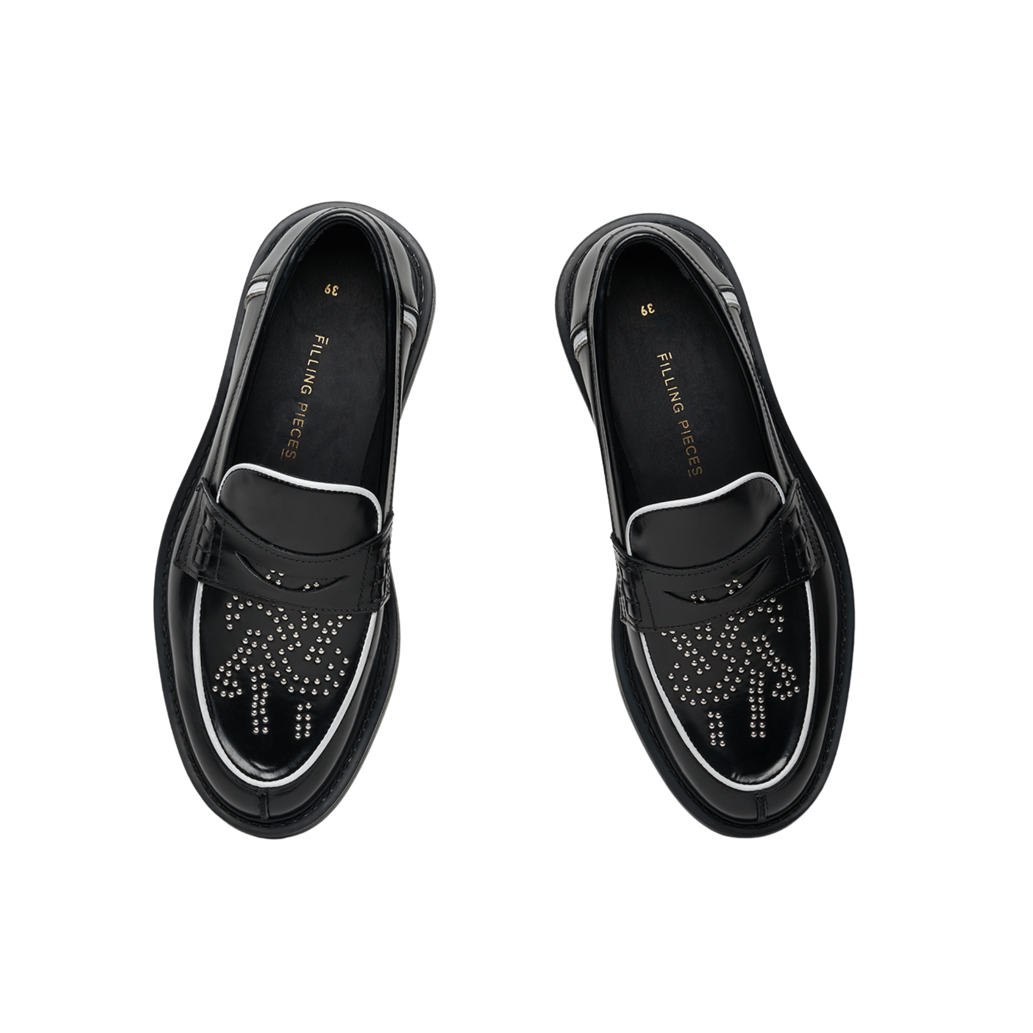 Loafer Gowtu Studs Black