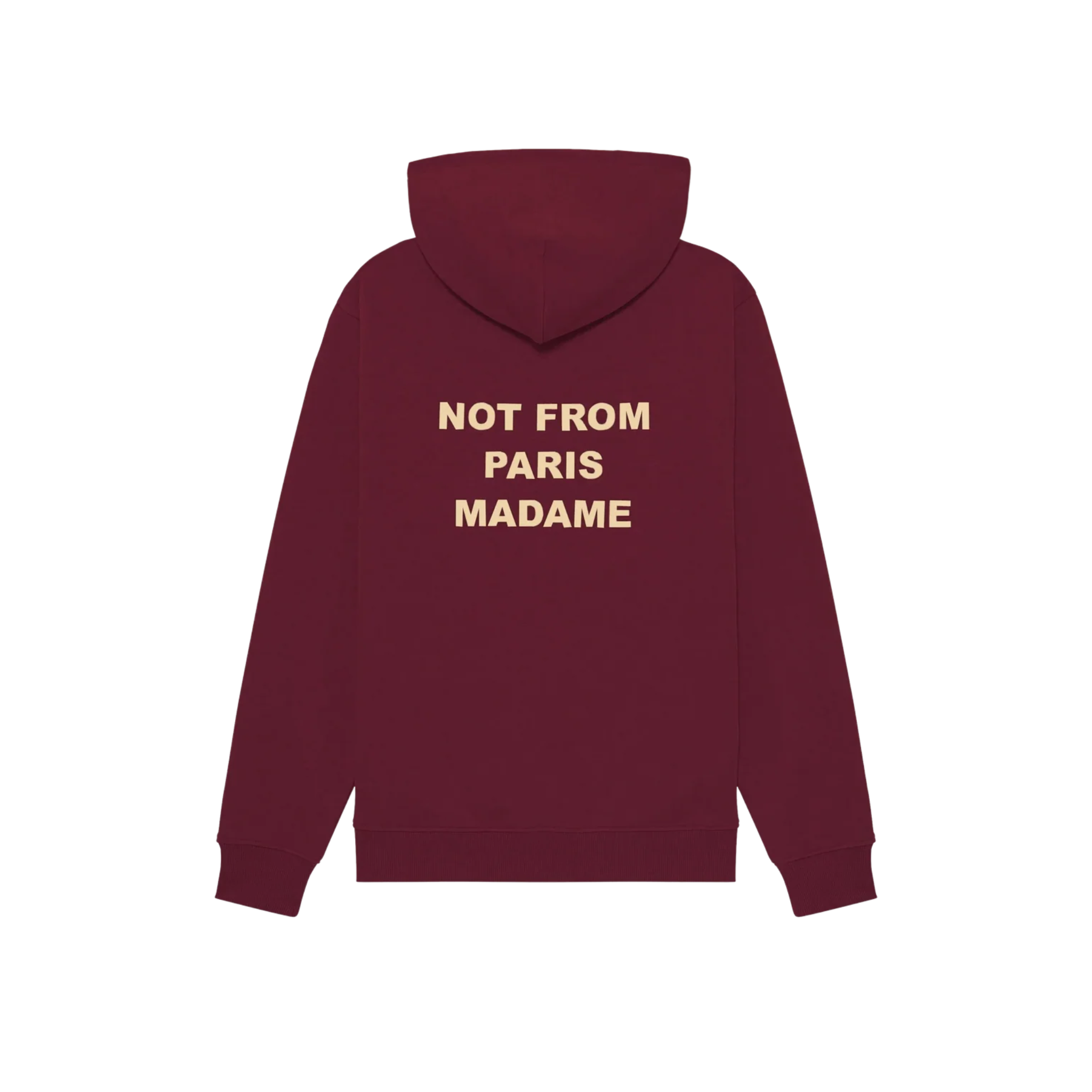 Le Hoodie Slogan Bordeaux
