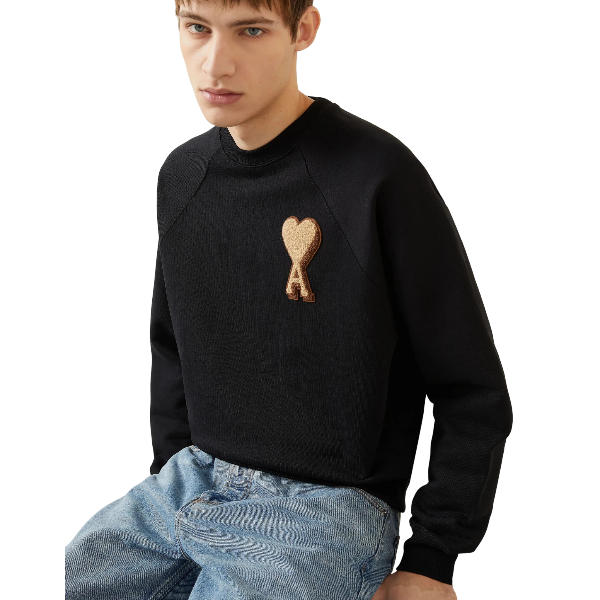 Sweatshirt Ami De Coeur Patch Noir