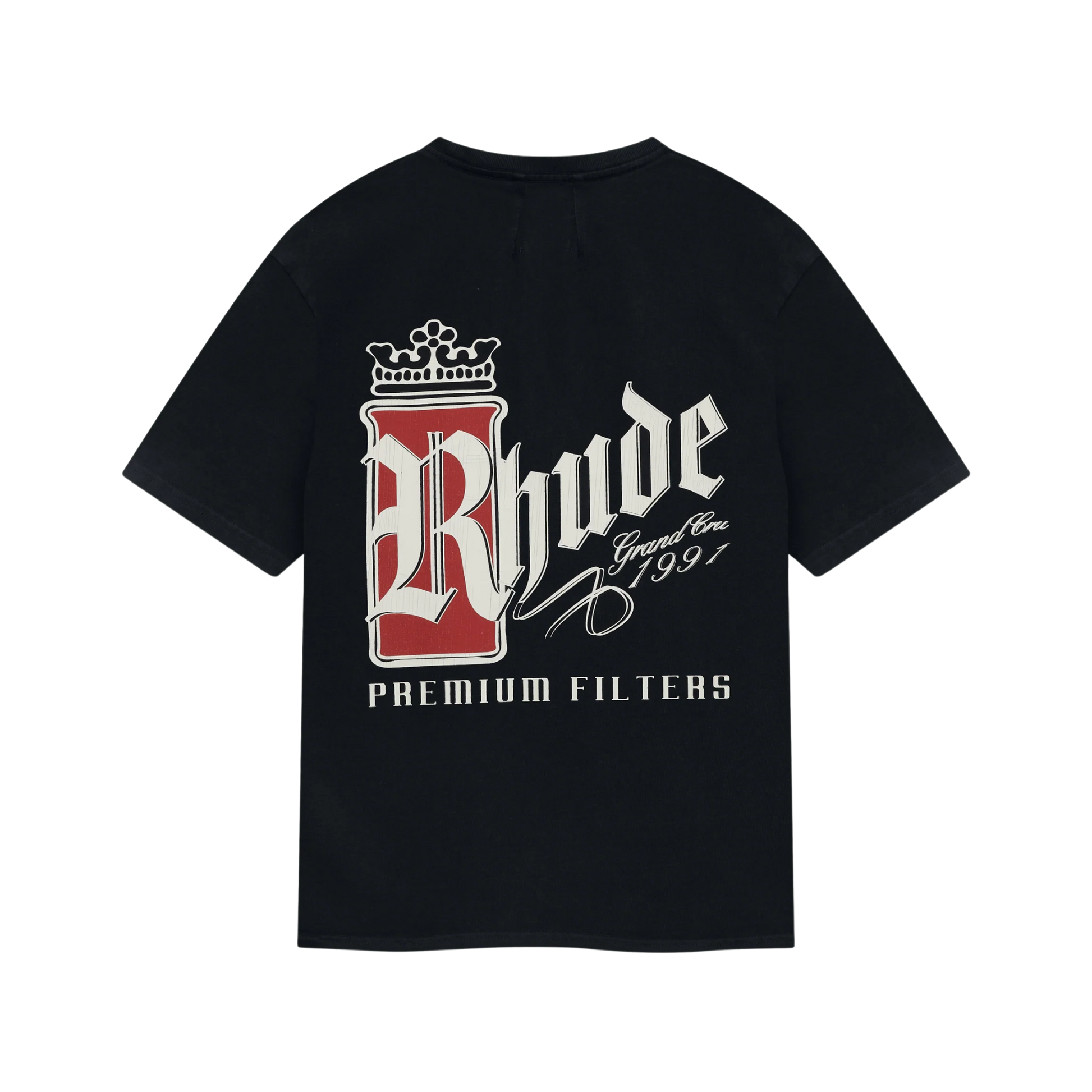 RHUDE FUMAR 91 TEE VINTAGE BLACK