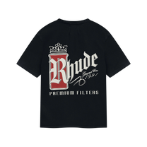 RHUDE FUMAR 91 TEE VINTAGE BLACK