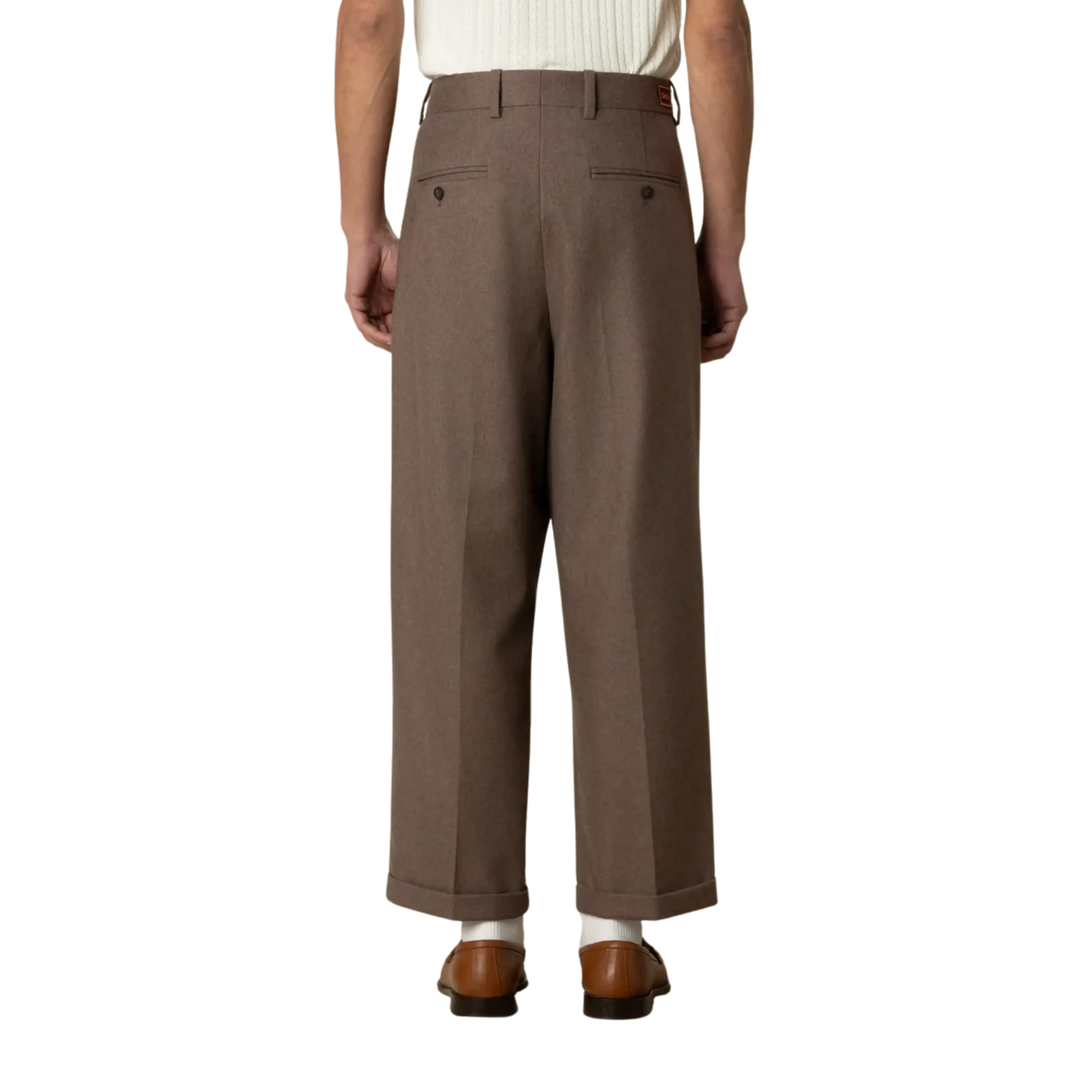 Cropped Pleated Pants