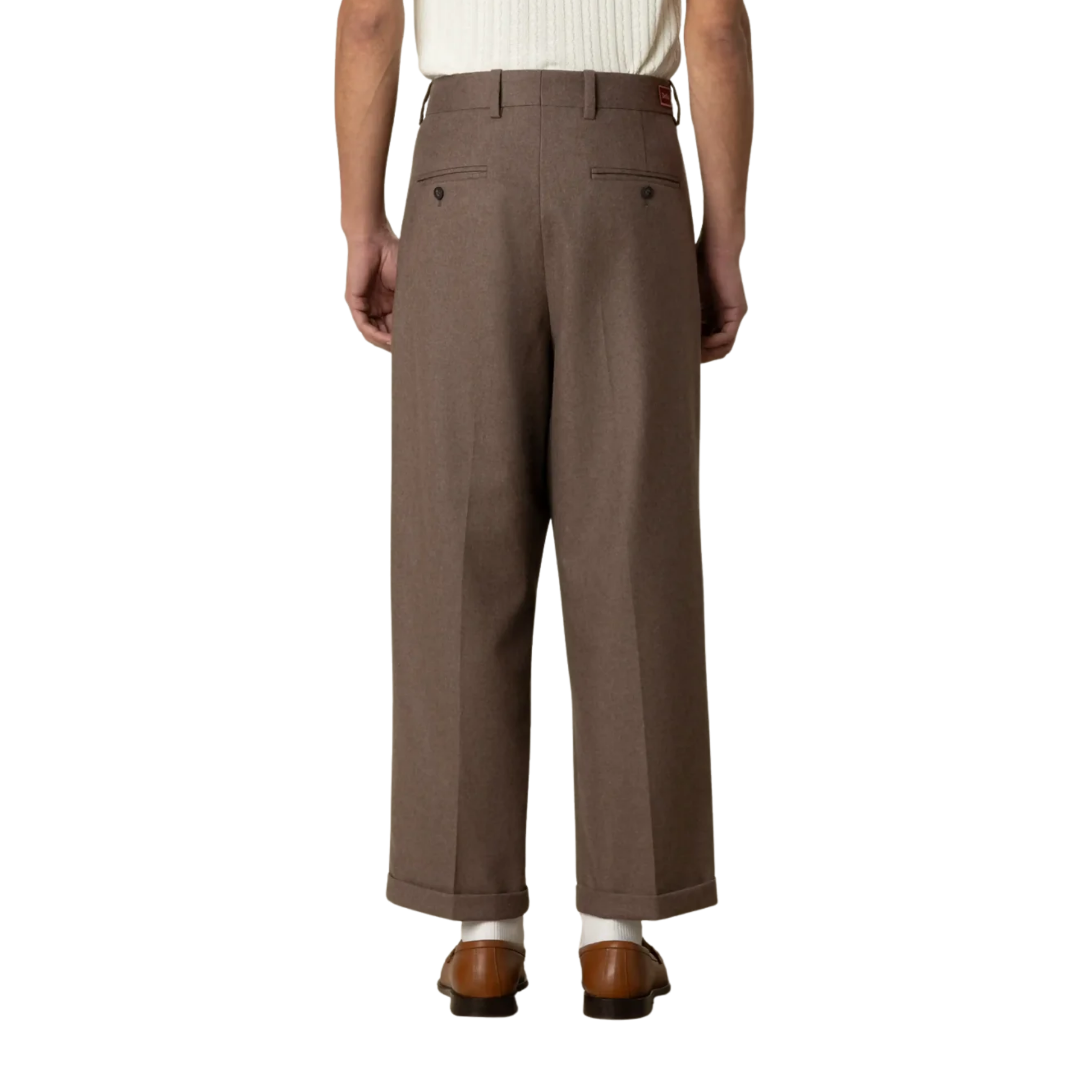 Cropped Pleated Pants