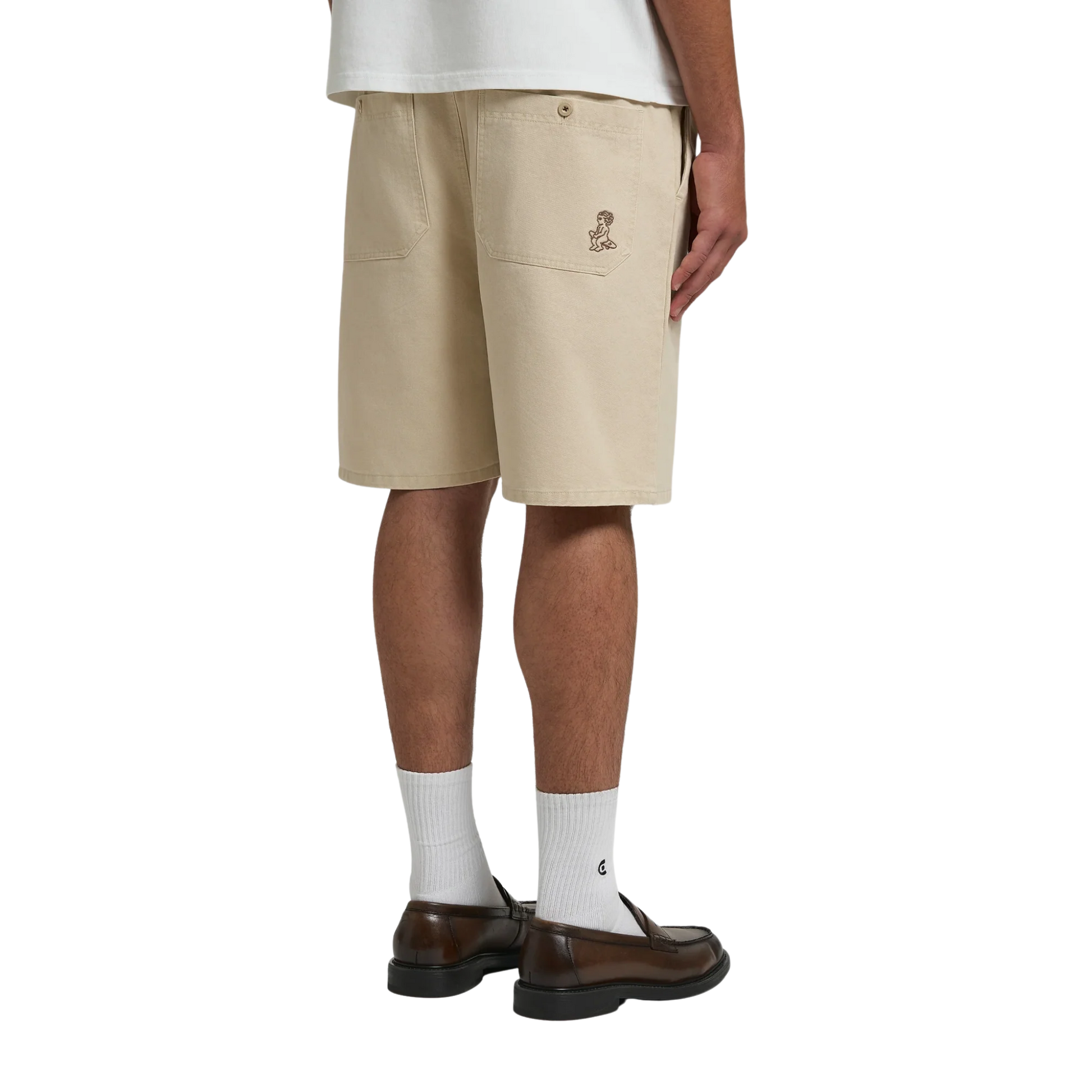 MAGOADO TWILL ELASTIC SHORTS OW