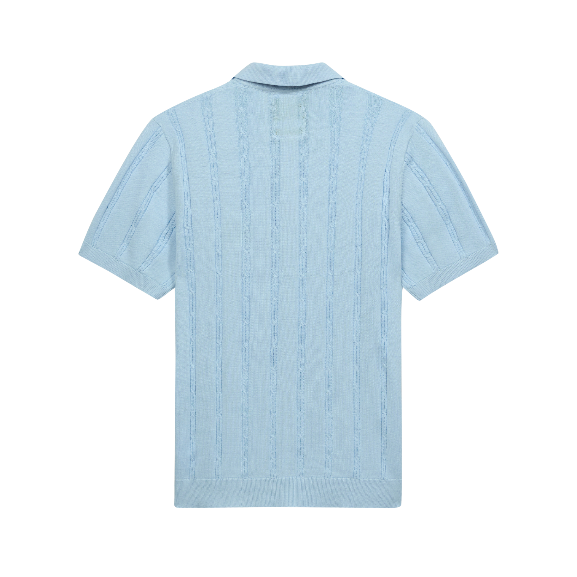 Painters Logo Knit Polo Light Blue