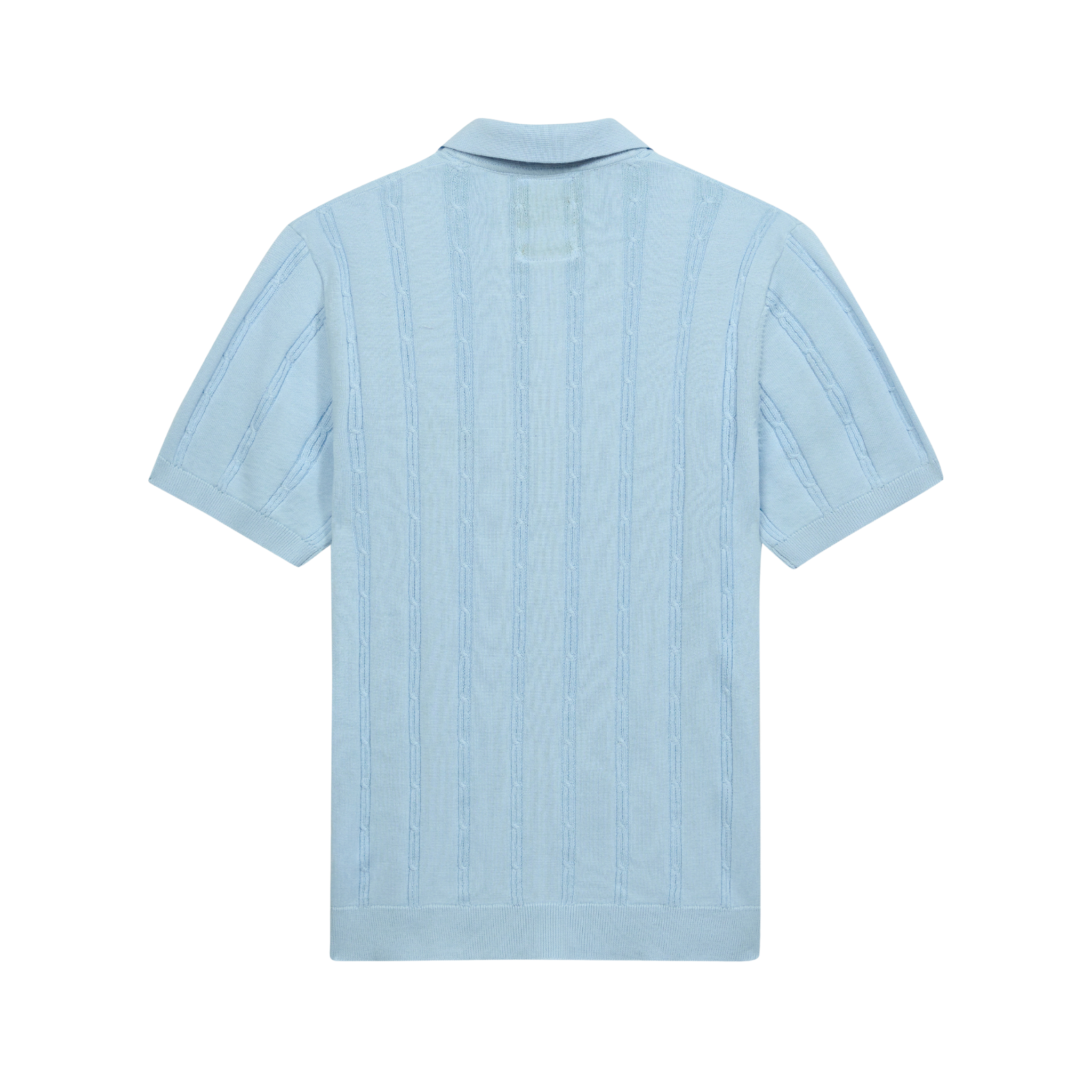 Painters Logo Knit Polo Light Blue