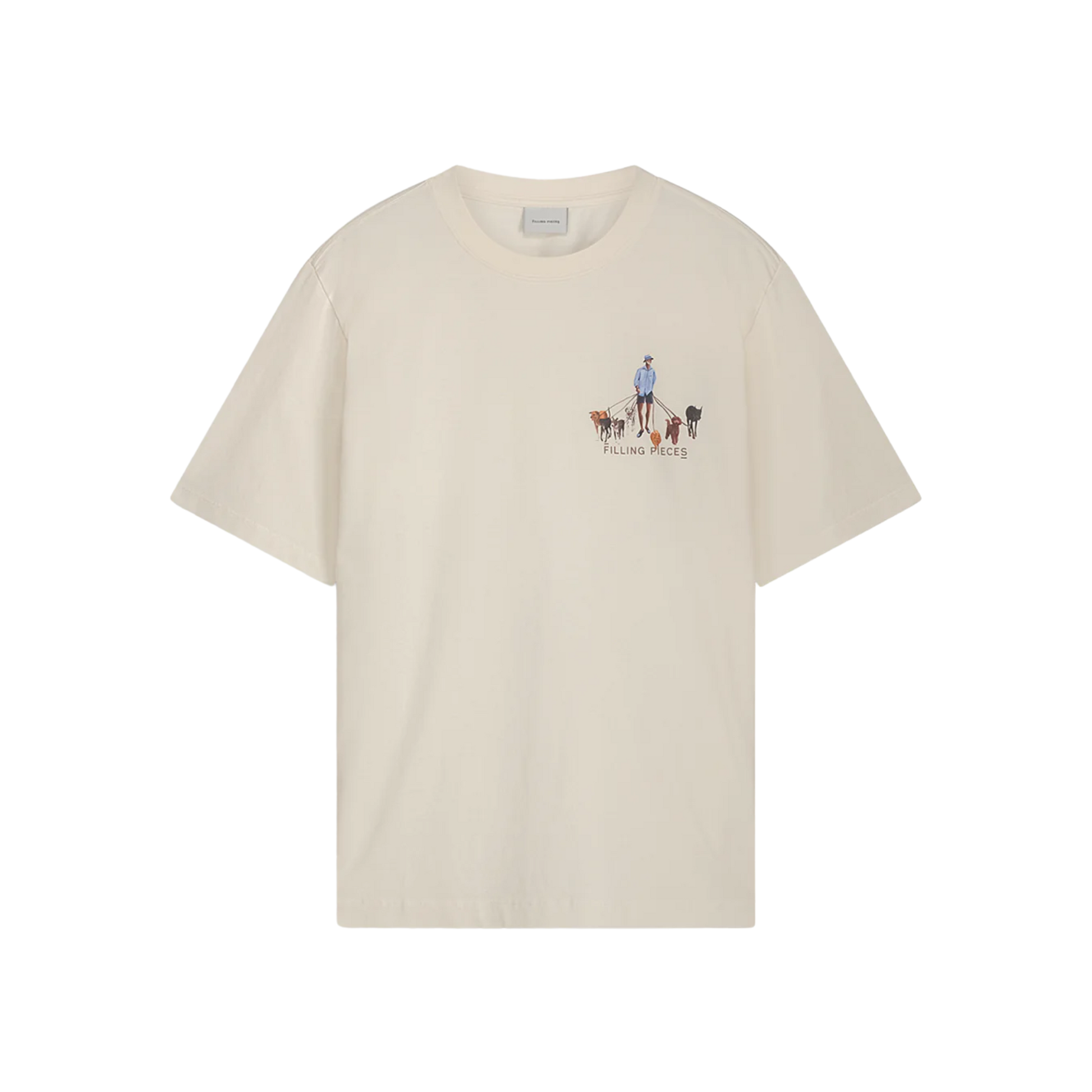 T-shirt Dog Walker Antique White