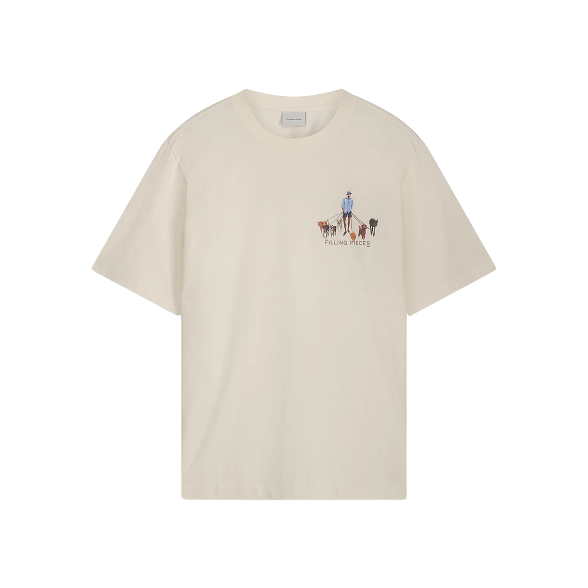 T-shirt Dog Walker Antique White