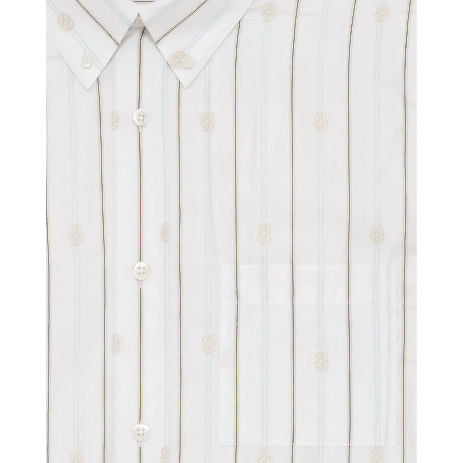 Chemise Rayée Monogramme