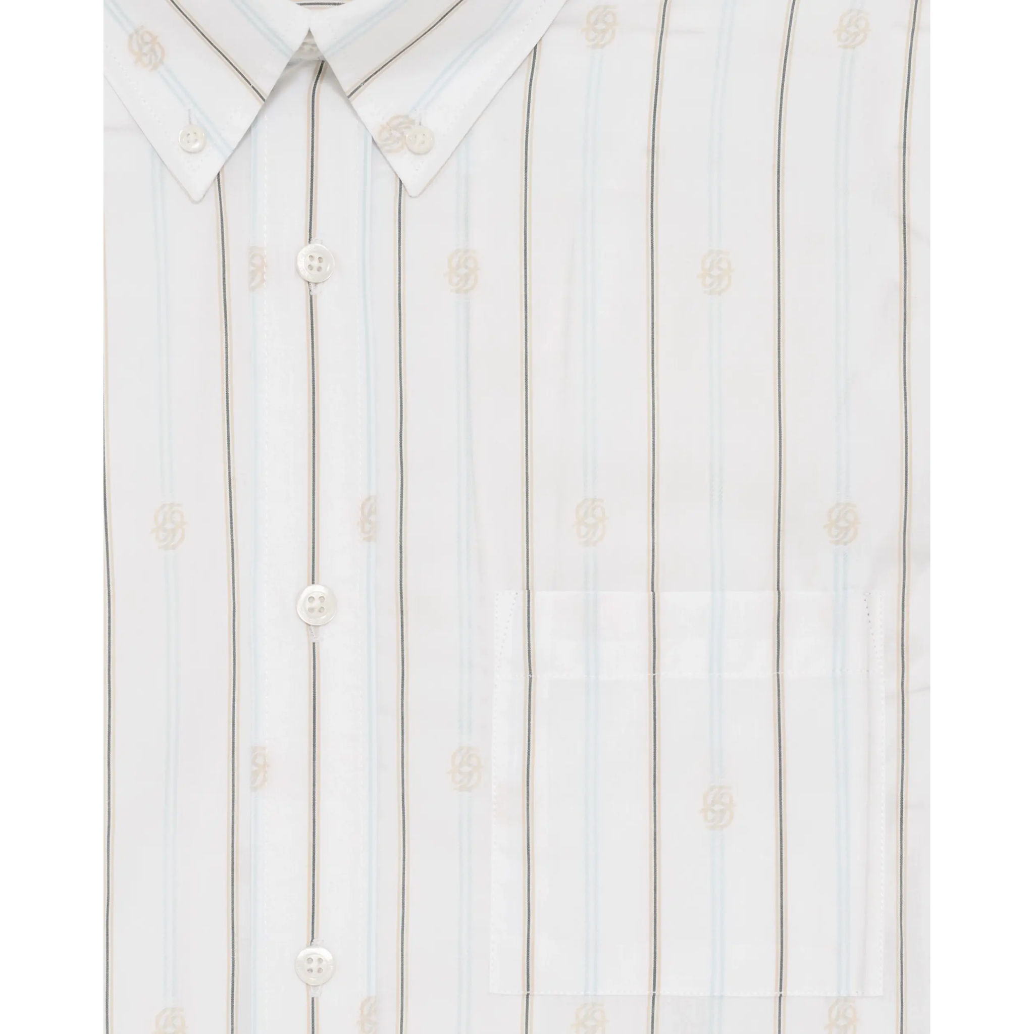Chemise Rayée Monogramme