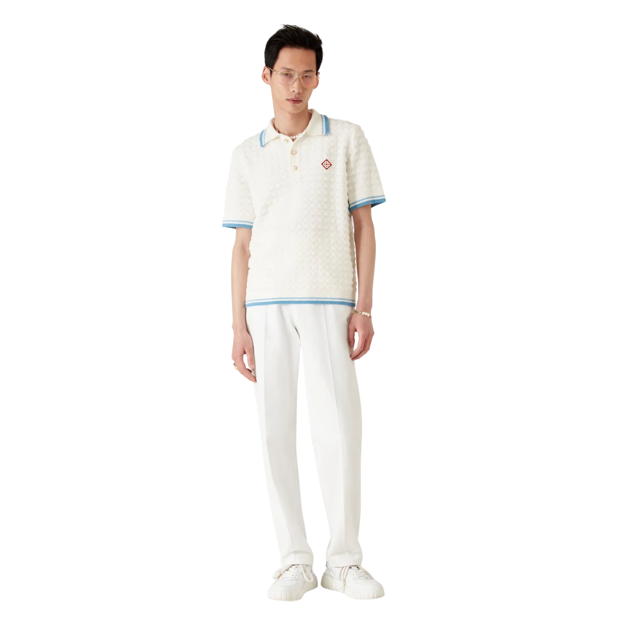 Cotton Boucle Polo Shirt