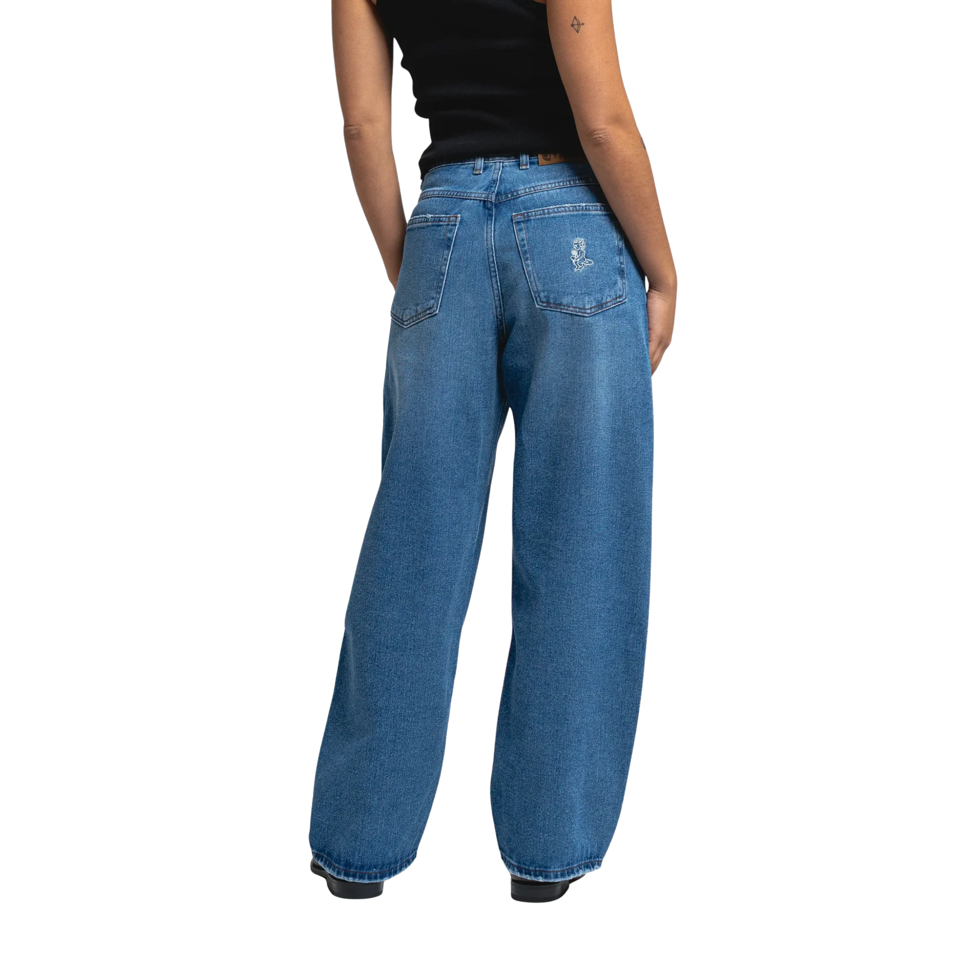 LOOFA IKON FLOWER DENIM PANTS