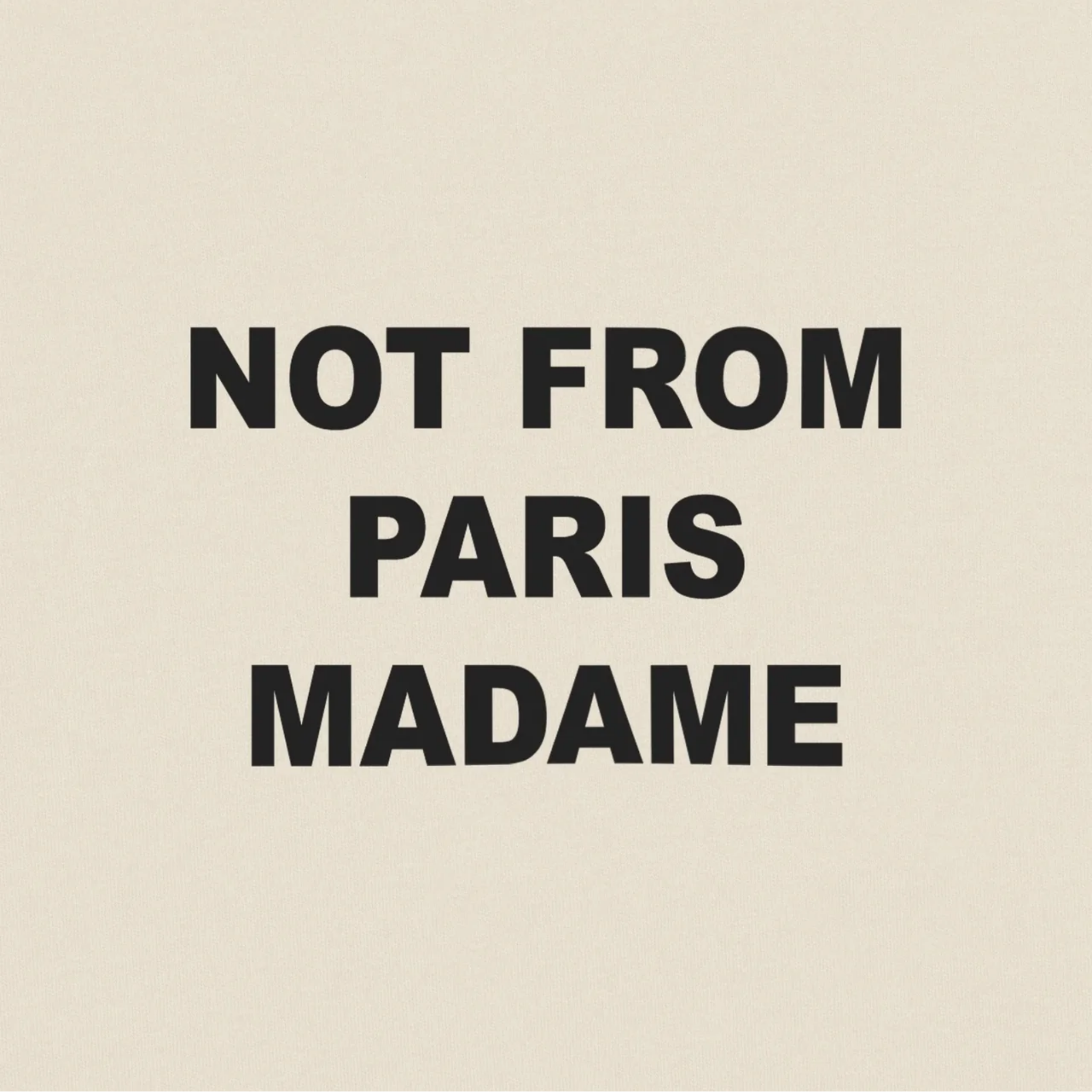 Bold T-shirt Slogan Mastic