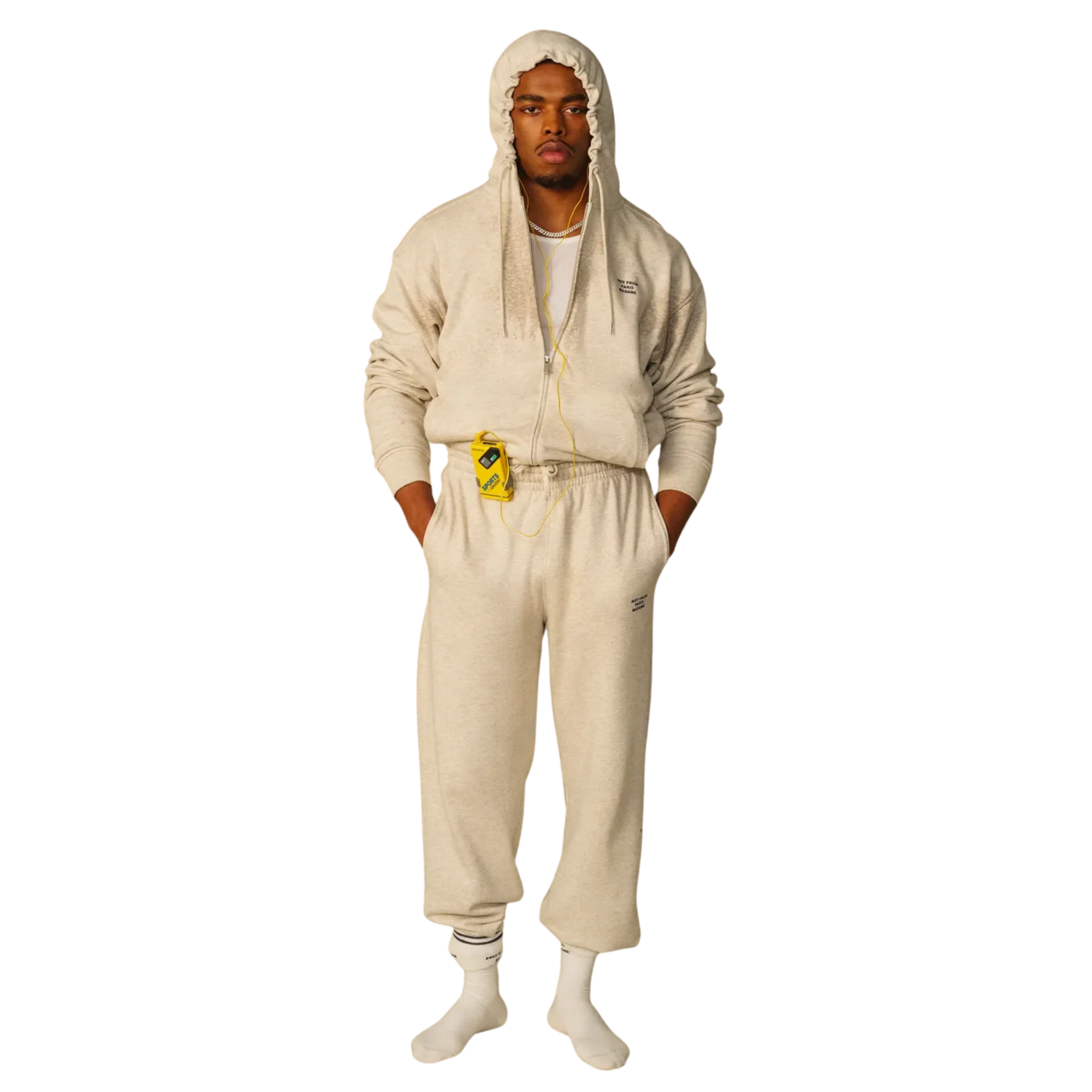 Slogan Fleece Joggers Grey