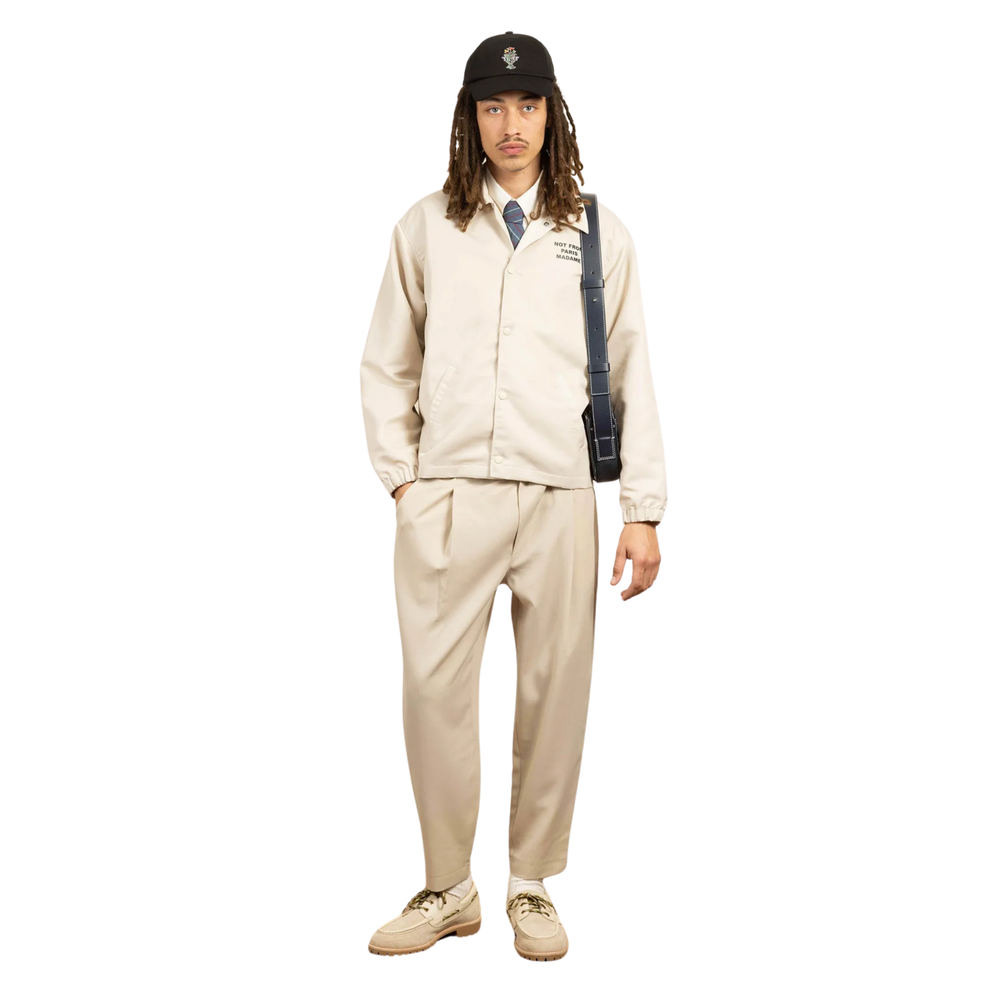 La Veste Slogan Beige