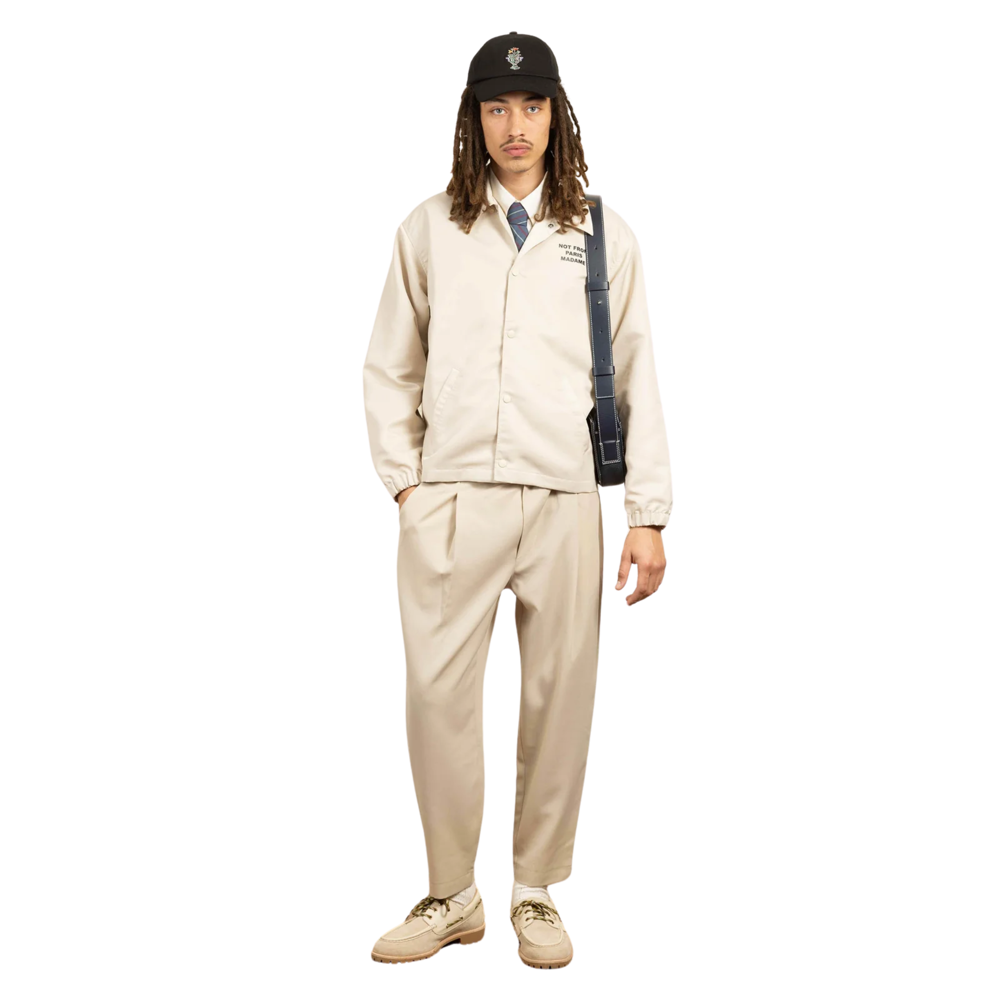 La Veste Slogan Beige