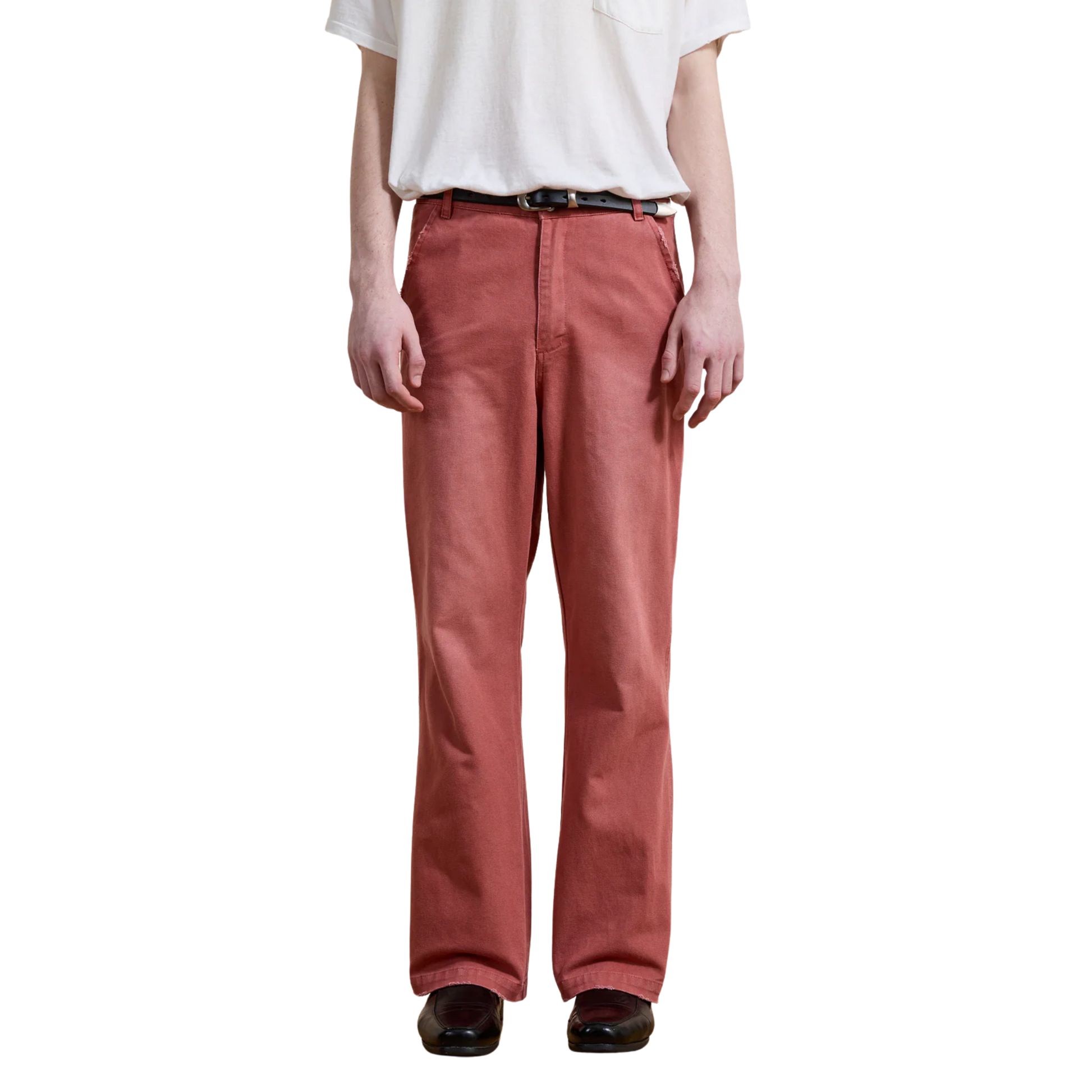 Canvas Faded Pants Vintage Salmon