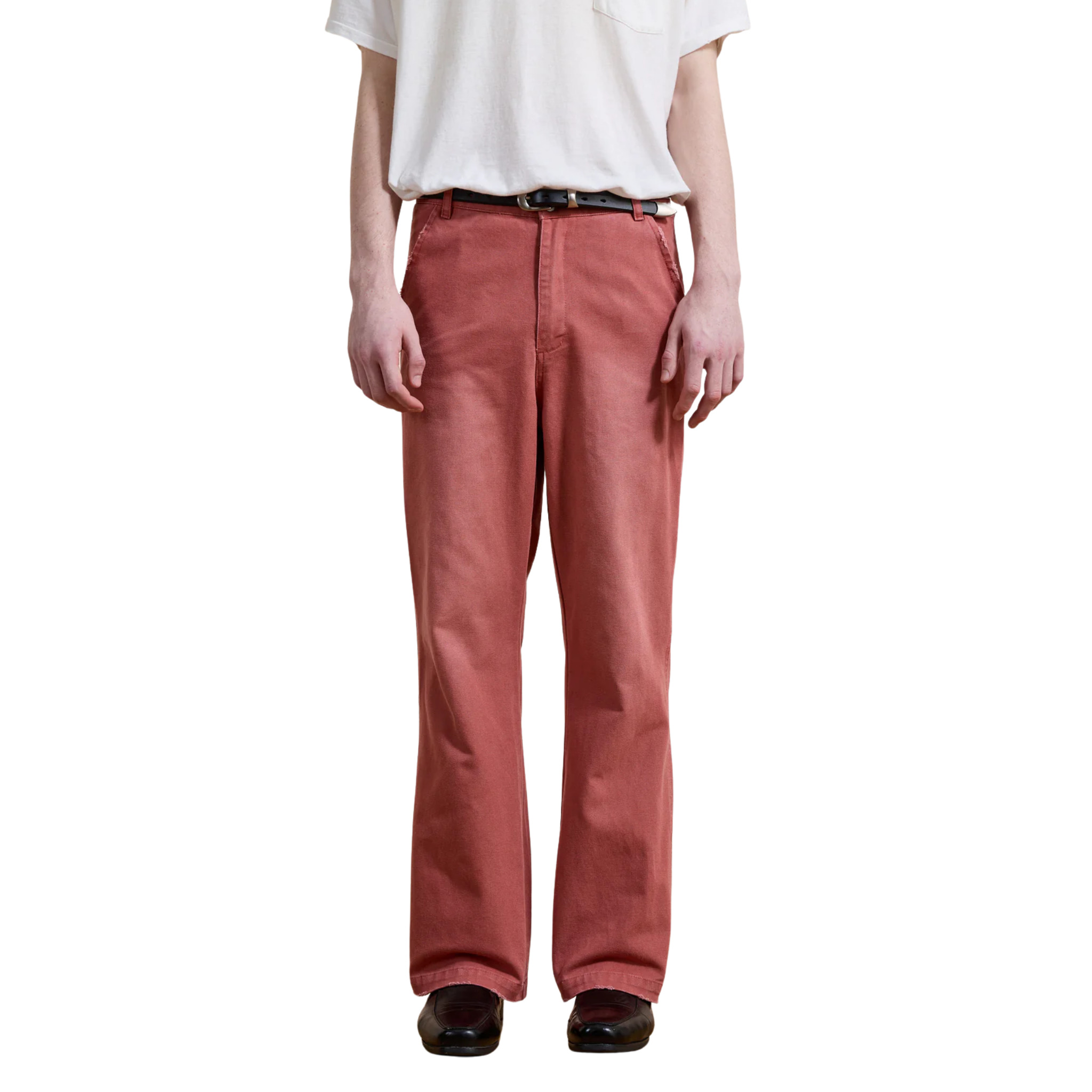 Canvas Faded Pants Vintage Salmon
