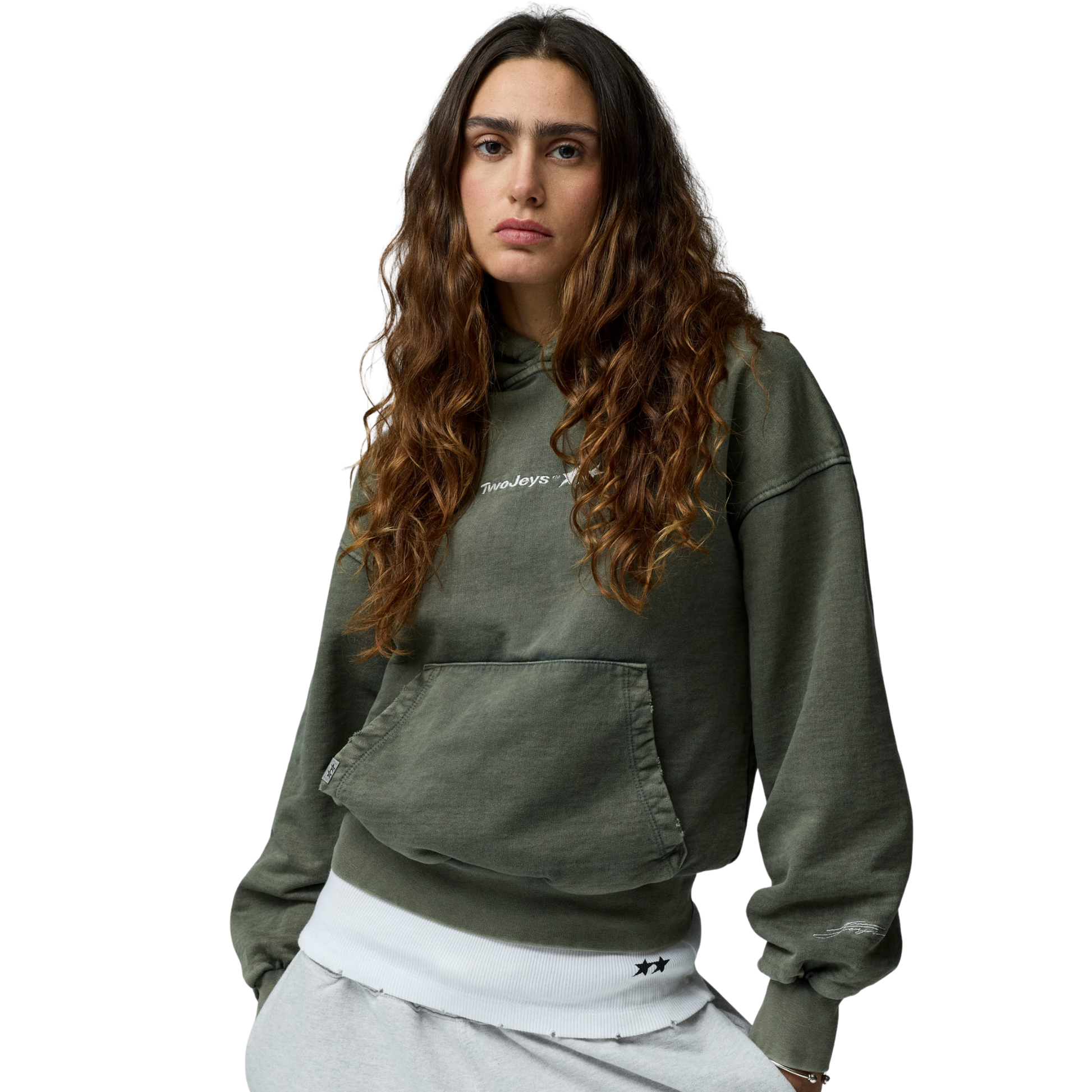 Green Washed Icon Hoodie