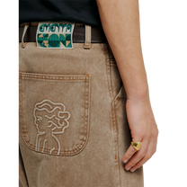 MAGOADO BIG IKON TWILL SHORTS BROWN