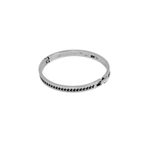 Icon Stars Closed Bangle Silver Large