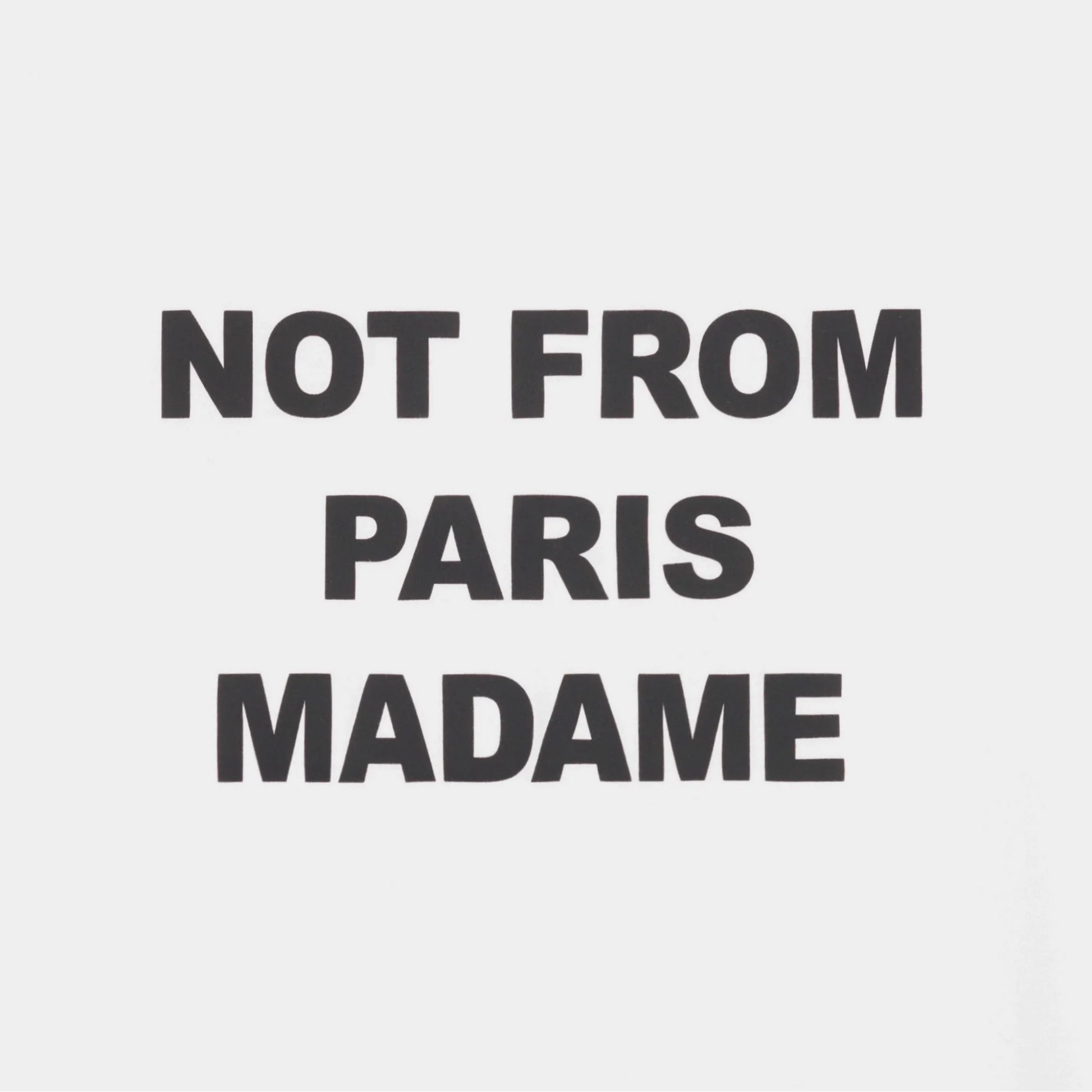 Bold T-shirt Slogan White