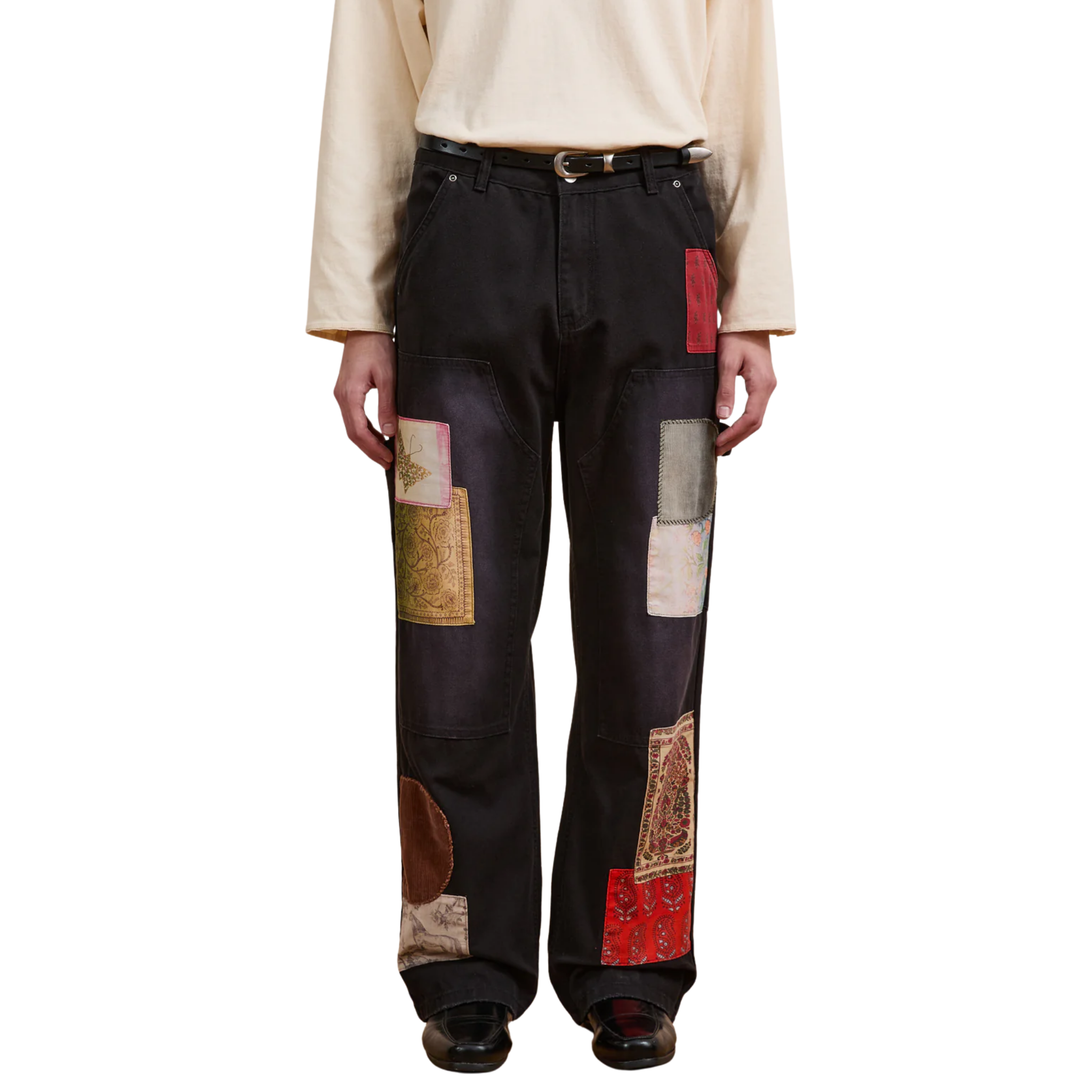 Canvas Washed Tapestry Pants VINTAGE BLACK