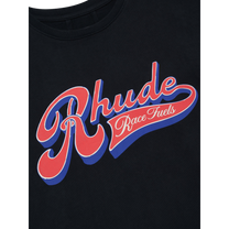RHUDE PIT STOP TEE VINTAGE BLACK
