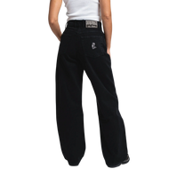 LOOFA IKON FLOWER DENIM PANTS BLACK