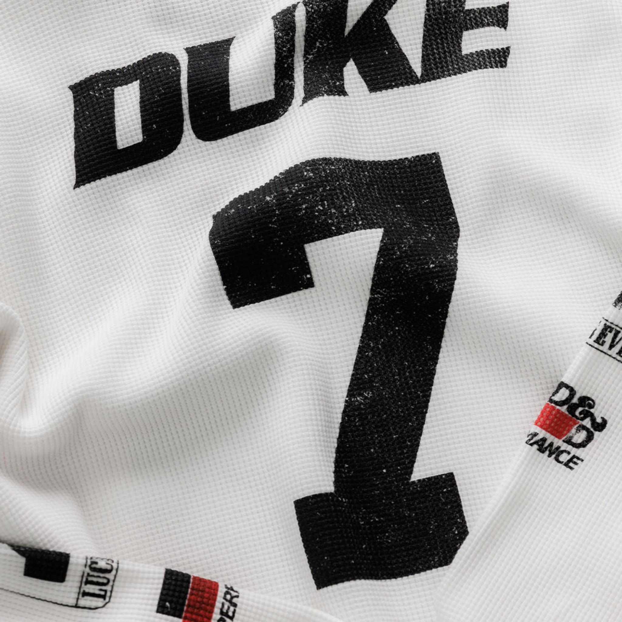 DR Motocross Vintage White Waffle Top
