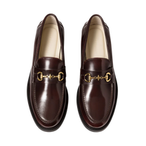 Buffed Red Bit Loafer