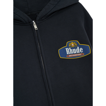 RACING CREST ZIP-UP HOODIE VINTAGE BLACK