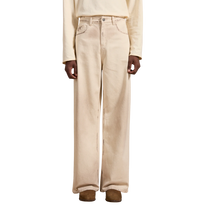 Lacy Baggy Jeans Dirty White