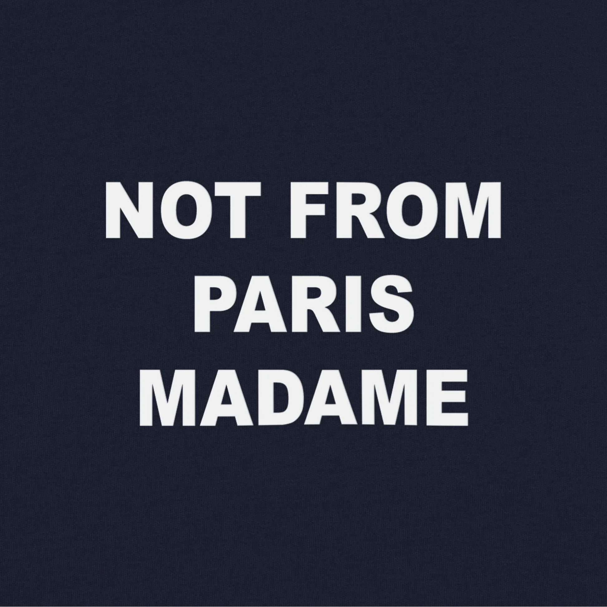 Bold T-shirt Slogan Navy