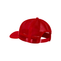 Puff print Trucker Hat-Red