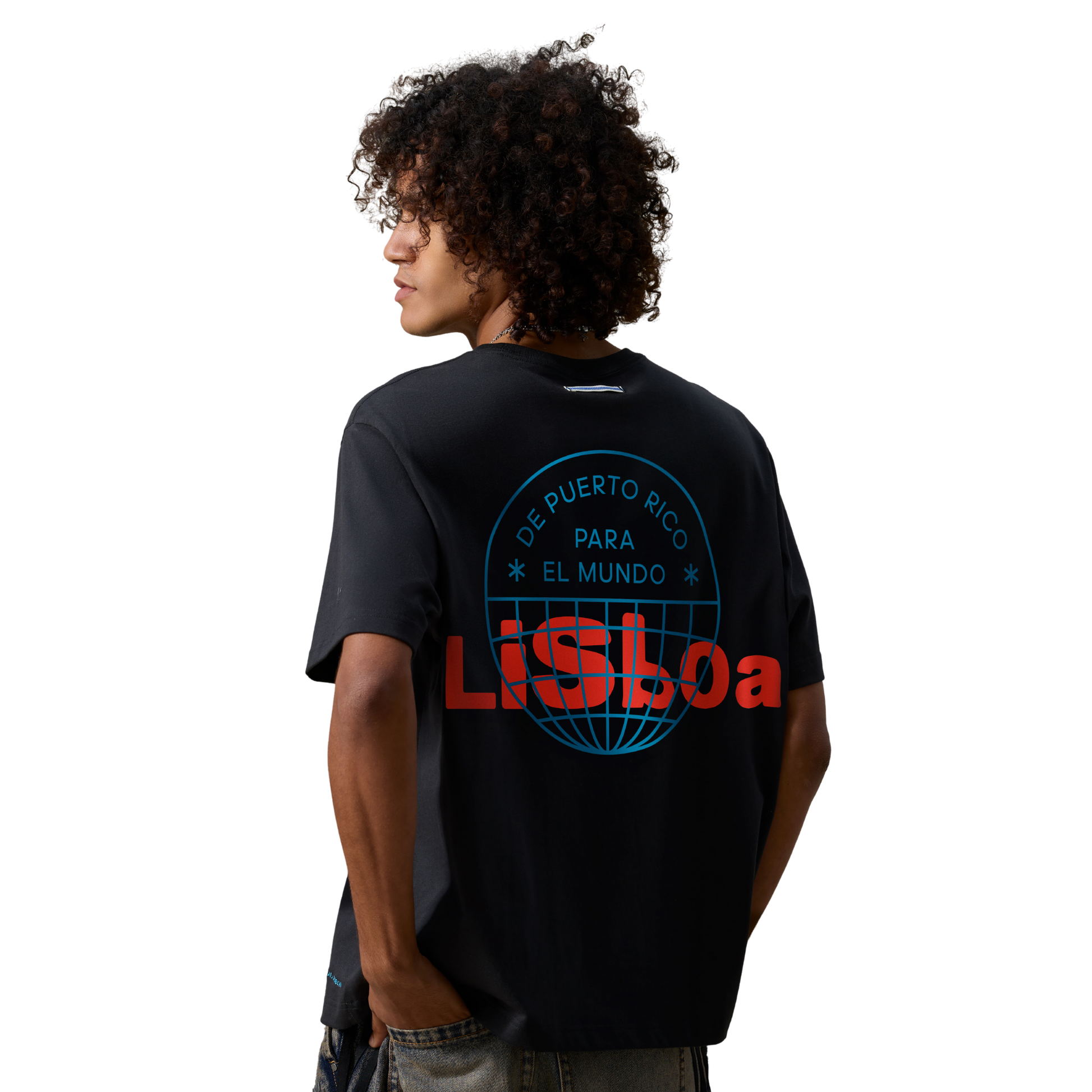 Lisbon T-Shirt x Bad Bunny Tour Merch Black