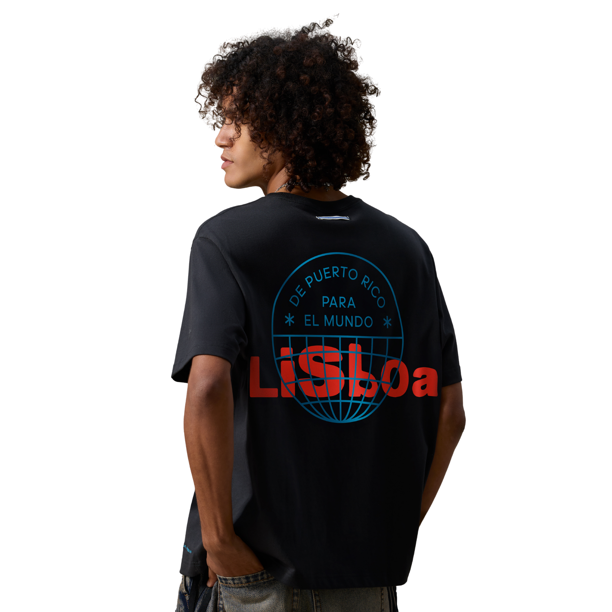 Lisbon T-Shirt x Bad Bunny Tour Merch Black