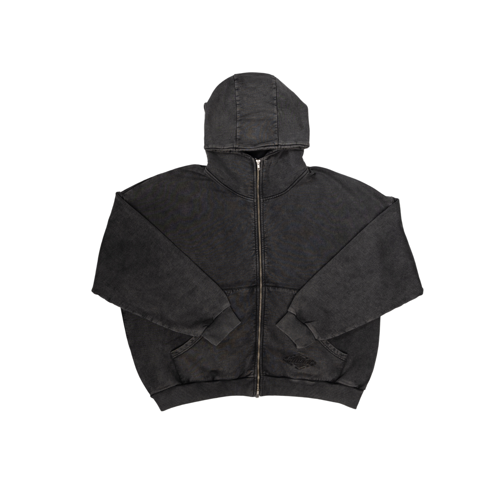Kolab Black Zip-Up Hoodie