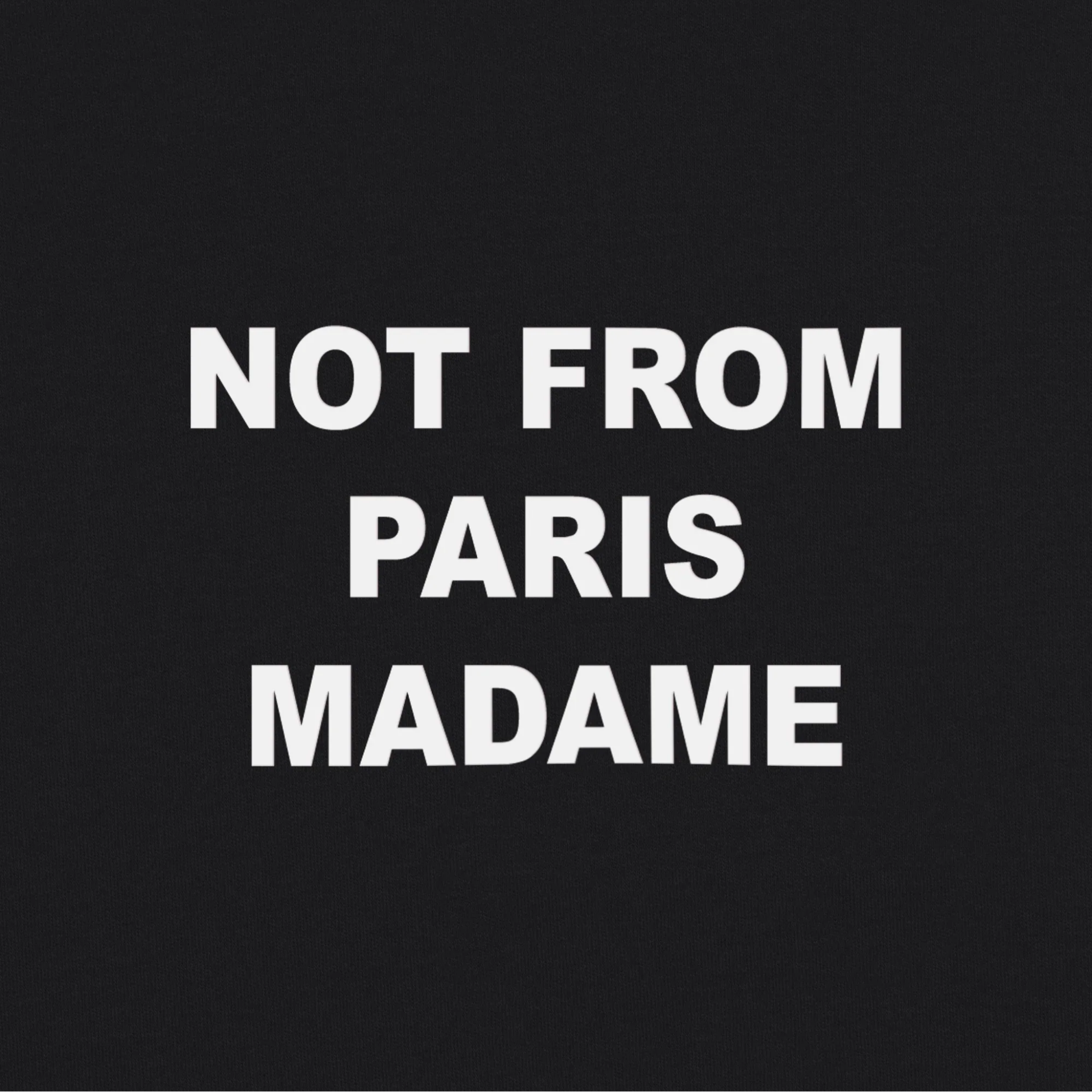 Bold T-shirt Slogan Black